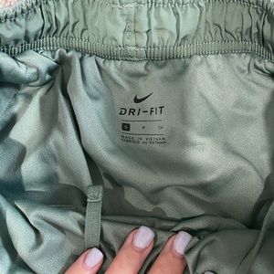Olive Green Nike running shorts